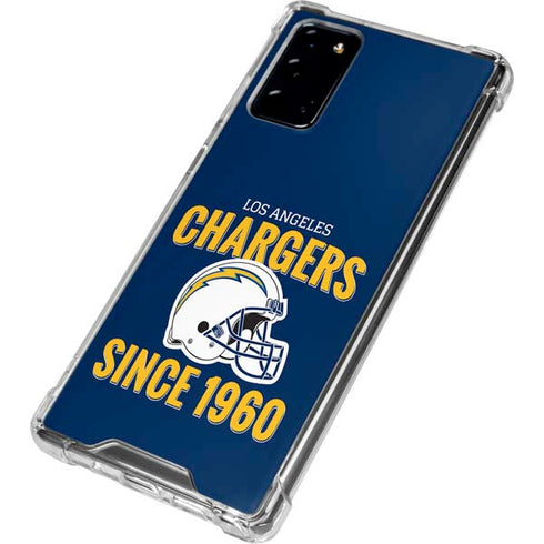 NFL Los Angeles Chargers Helmet Galaxy Note20 5G Clear Case
