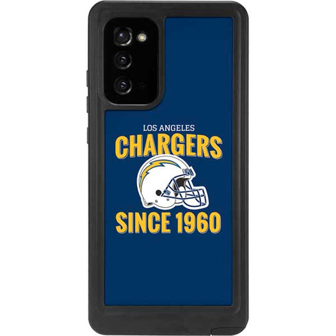 NFL Los Angeles Chargers Helmet Galaxy Note20 5G Waterproof Case