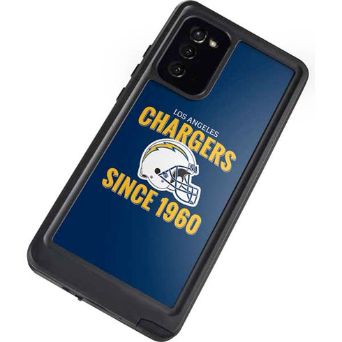 NFL Los Angeles Chargers Helmet Galaxy Note20 5G Waterproof Case
