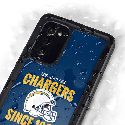 NFL Los Angeles Chargers Helmet Galaxy Note20 5G Waterproof Case