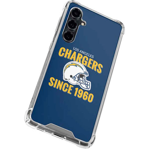 NFL Los Angeles Chargers Helmet Galaxy S23 FE Clear Case