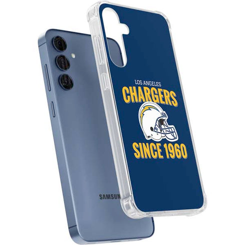 NFL Los Angeles Chargers Helmet Galaxy S24 Clear Case