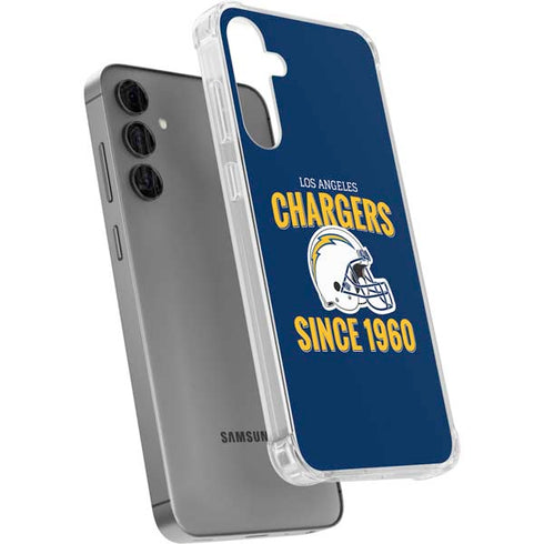 NFL Los Angeles Chargers Helmet Galaxy S24 Plus Clear Case