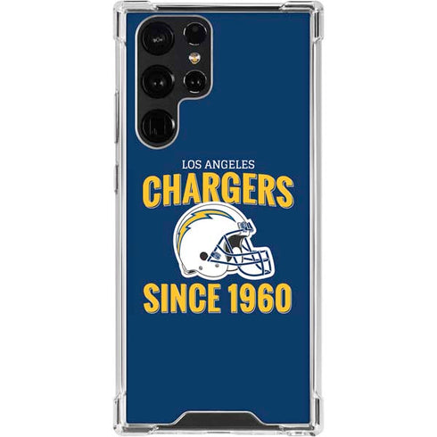 NFL Los Angeles Chargers Helmet Galaxy S24 Ultra Clear Case