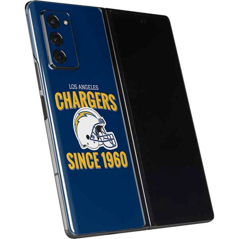 NFL Los Angeles Chargers Helmet Galaxy Z Fold2 5G Skin