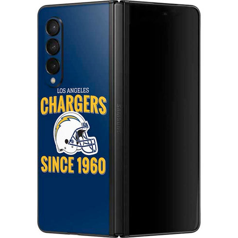 NFL Los Angeles Chargers Helmet Galaxy Z Fold3 5G Skin