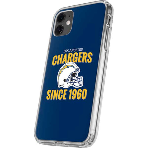 NFL Los Angeles Chargers Helmet iPhone 11 Clear Case