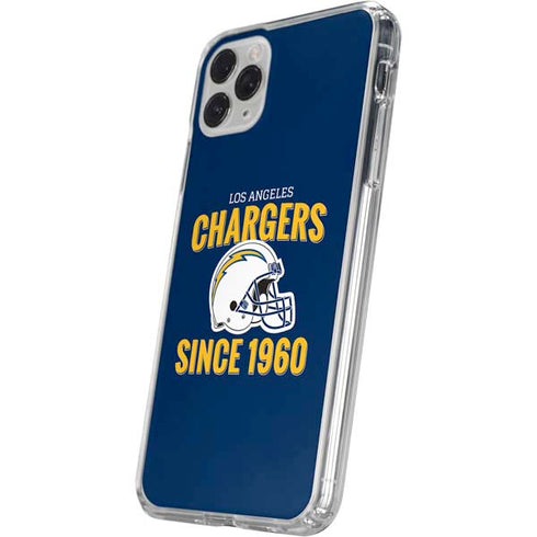 NFL Los Angeles Chargers Helmet iPhone 11 Pro Clear Case