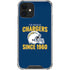 NFL Los Angeles Chargers Helmet iPhone 12 Clear Case