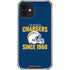 NFL Los Angeles Chargers Helmet iPhone 12 Mini Clear Case