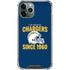 NFL Los Angeles Chargers Helmet iPhone 12 Pro Clear Case