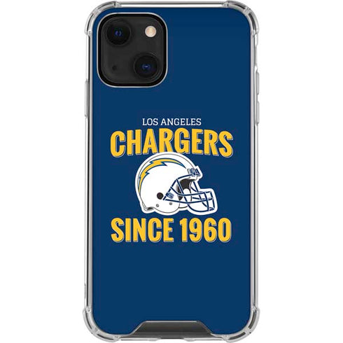 NFL Los Angeles Chargers Helmet iPhone 14 Clear Case