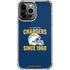 NFL Los Angeles Chargers Helmet iPhone 14 Pro Max Clear Case