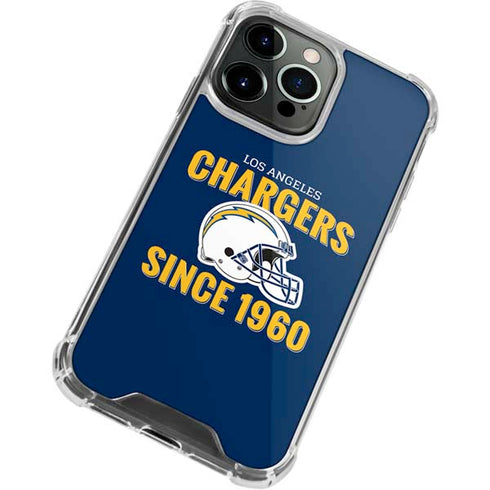 NFL Los Angeles Chargers Helmet iPhone 15 Pro Max Clear Case