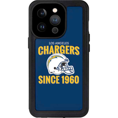 NFL Los Angeles Chargers Helmet iPhone 14 Pro Waterproof Case