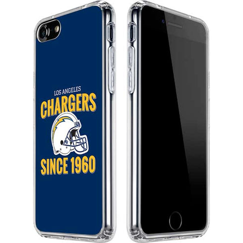 NFL Los Angeles Chargers Helmet iPhone SE (2nd & 3rd Gen) Clear Case