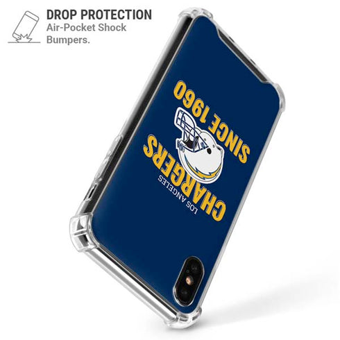 NFL Los Angeles Chargers Helmet iPhone XS Max Clear Case