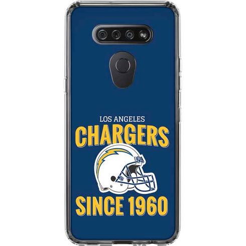NFL Los Angeles Chargers Helmet LG K51/Q51 Clear Case