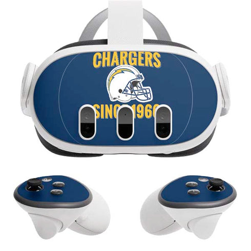 NFL Los Angeles Chargers Helmet Meta Quest 3 Skin