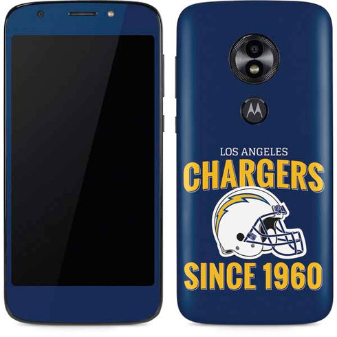 NFL Los Angeles Chargers Helmet Moto E5 Play Skin