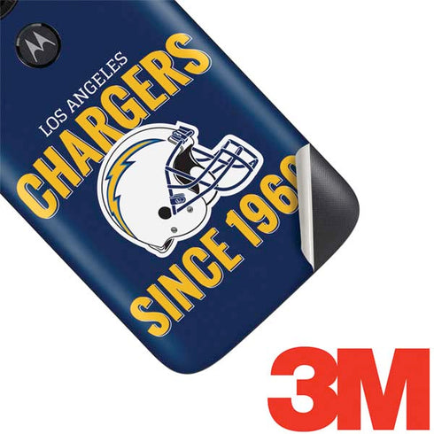 NFL Los Angeles Chargers Helmet Moto E5 Play Skin