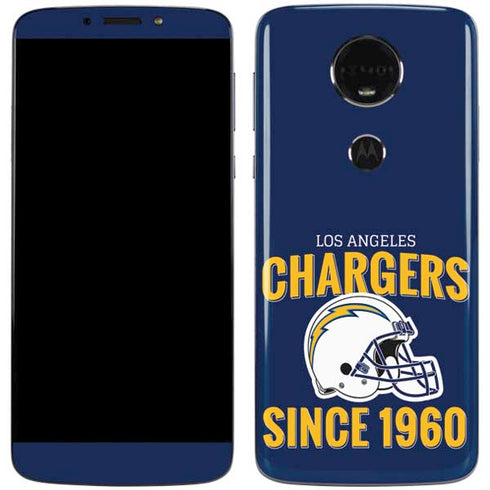 NFL Los Angeles Chargers Helmet Moto E5 Plus Skin