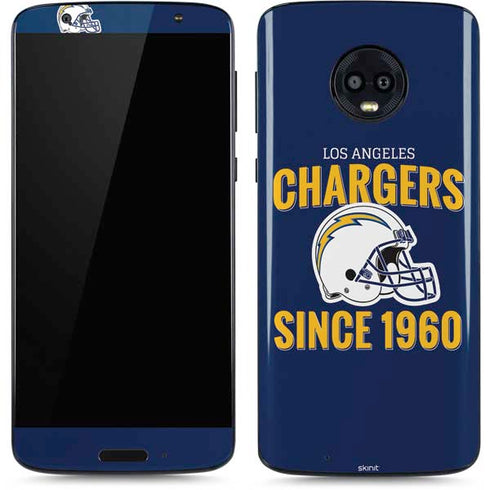 NFL Los Angeles Chargers Helmet Moto G6 Skin