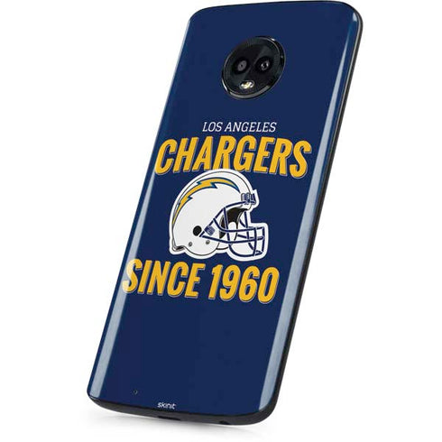 NFL Los Angeles Chargers Helmet Moto G6 Skin