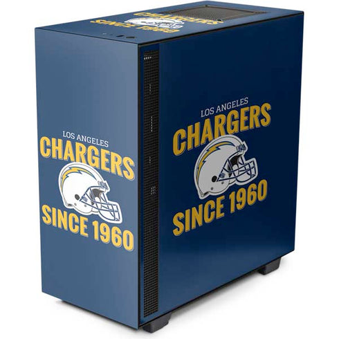 NFL Los Angeles Chargers Helmet NZXT H510 Compact ATX Mid-Tower Case Skin