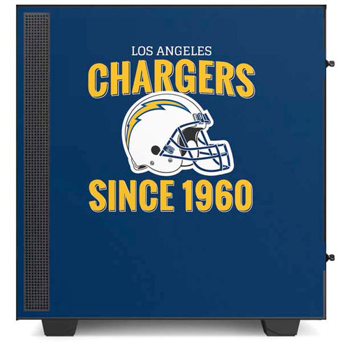 NFL Los Angeles Chargers Helmet NZXT H510 Compact ATX Mid-Tower Case Skin