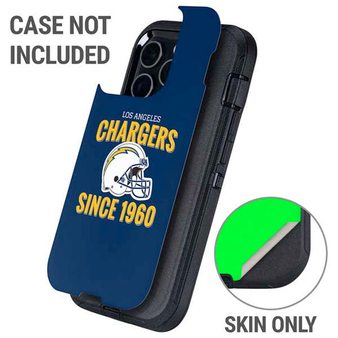 NFL Los Angeles Chargers Helmet Otterbox Defender iPhone Skin