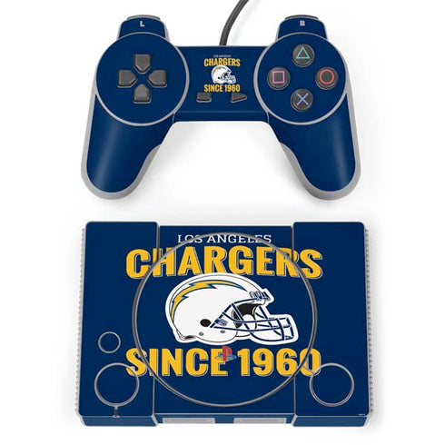NFL Los Angeles Chargers Helmet PlayStation Classic Bundle Skin