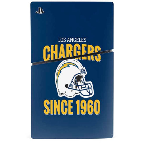 NFL Los Angeles Chargers Helmet PS5 Slim Disk Bundle Skin