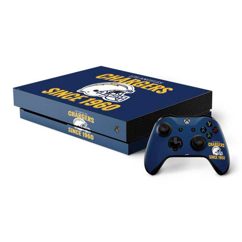 NFL Los Angeles Chargers Helmet Xbox One X Bundle Skin