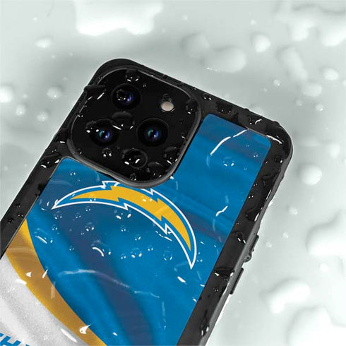 NFL Los Angeles Chargers iPhone 14 Pro Max Waterproof Case