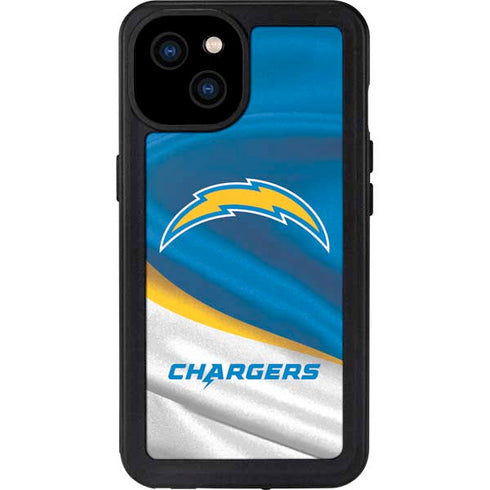 NFL Los Angeles Chargers iPhone 15 Plus Waterproof Case