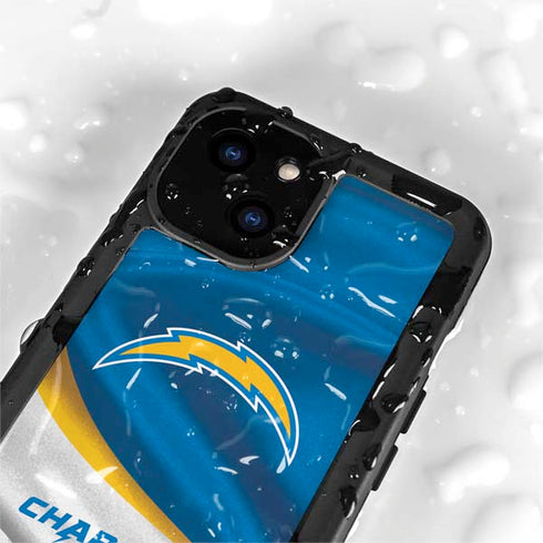 NFL Los Angeles Chargers iPhone 15 Plus Waterproof Case