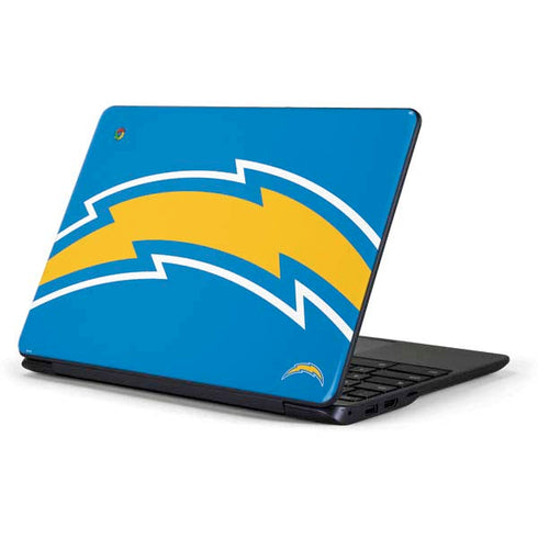 NFL Los Angeles Chargers Large Logo Samsung Chromebook Skin