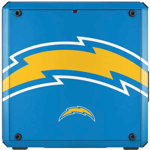 NFL Los Angeles Chargers Large Logo Cooler Master MasterBox Q300L Mini Tower Skin