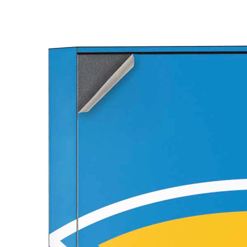 NFL Los Angeles Chargers Large Logo Corsair 4000D Tempered Glass Mid-Tower ATX Case Skin