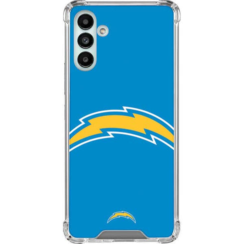 NFL Los Angeles Chargers Large Logo Galaxy A13 5G Clear Case