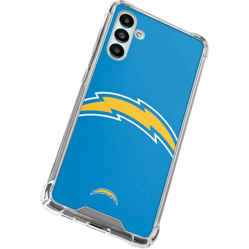 NFL Los Angeles Chargers Large Logo Galaxy A13 5G Clear Case