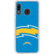 NFL Los Angeles Chargers Large Logo Galaxy A20 Clear Case