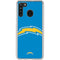 NFL Los Angeles Chargers Large Logo Galaxy A21 Clear Case