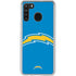 NFL Los Angeles Chargers Large Logo Galaxy A21 Clear Case