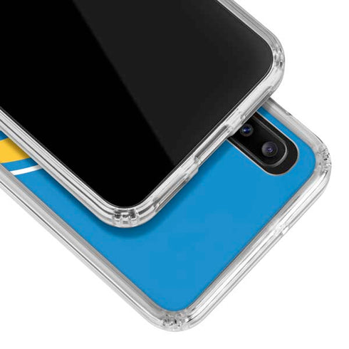 NFL Los Angeles Chargers Large Logo Galaxy A30 Clear Case