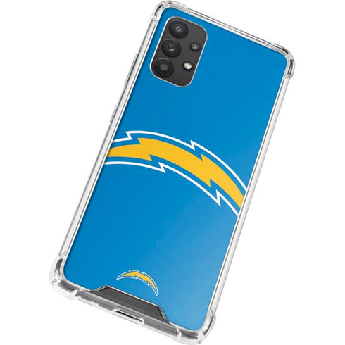 NFL Los Angeles Chargers Large Logo Galaxy A32 5G Clear Case
