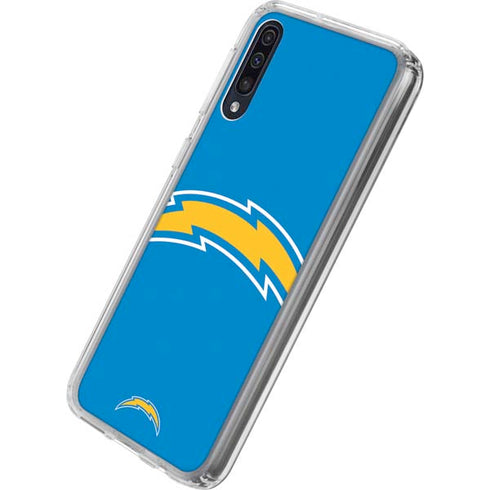 NFL Los Angeles Chargers Large Logo Galaxy A50 Clear Case