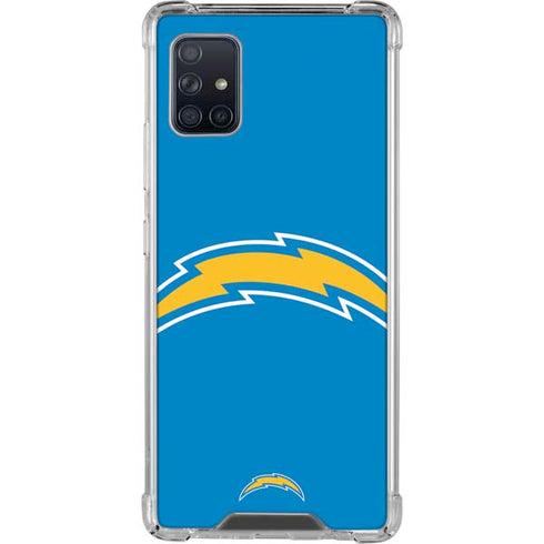 NFL Los Angeles Chargers Large Logo Galaxy A51 5G Clear Case