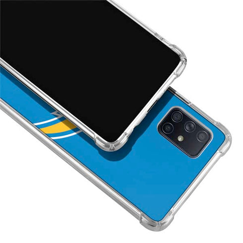 NFL Los Angeles Chargers Large Logo Galaxy A51 5G Clear Case